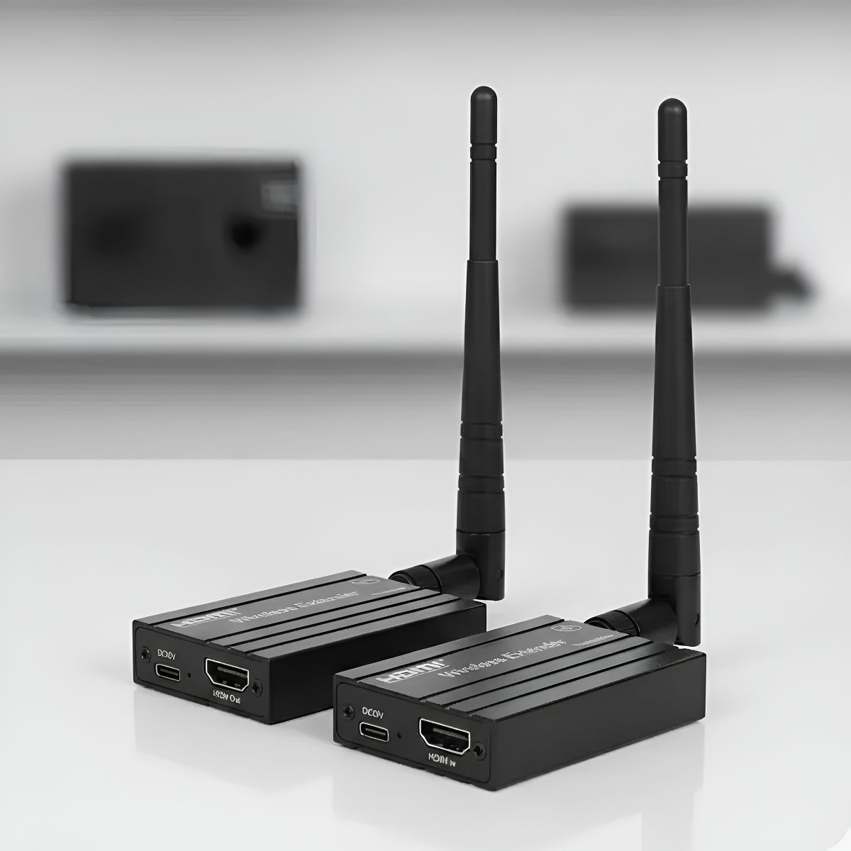 HOMEBRANDT - Transmisor Y Receptor Hdmi Inalambrico 150mts Full Hd Antena