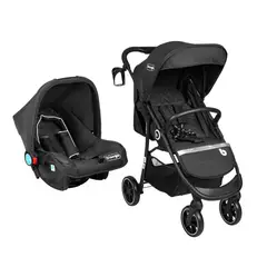 BEBEGLO - Coche Travel System Kansas RS-13551 Negro