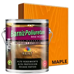 KENT - BARNIZ POLIURETANO BASE AGUA - ALTA RESISTENCIA - GALON MAPLE