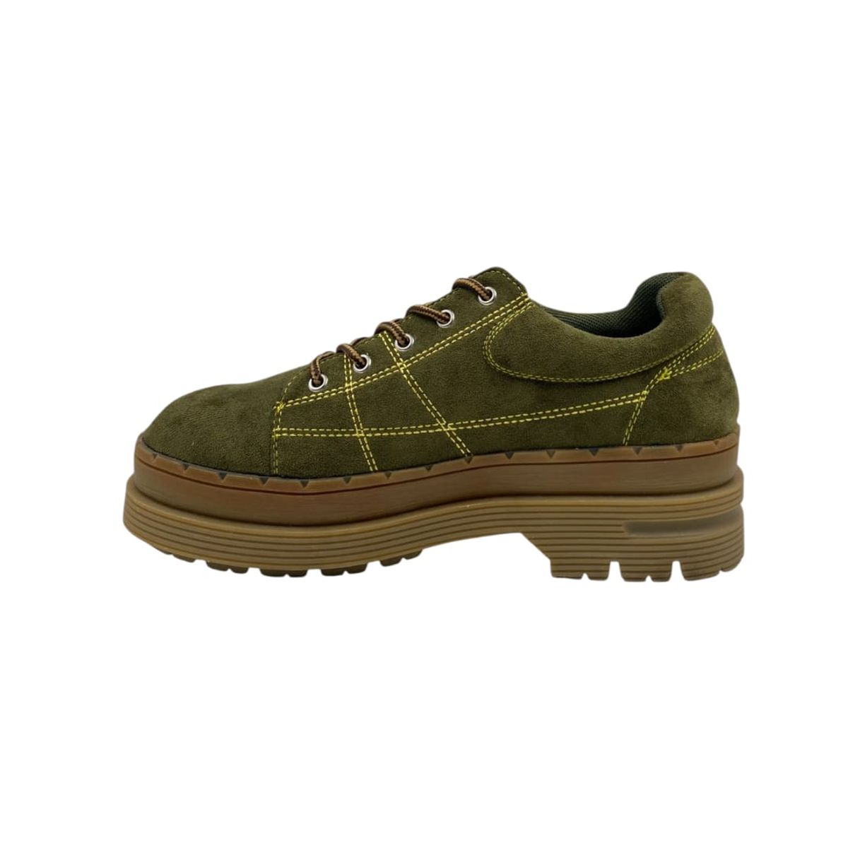 HERIEL - Zapato Verde Plataforma Mujer