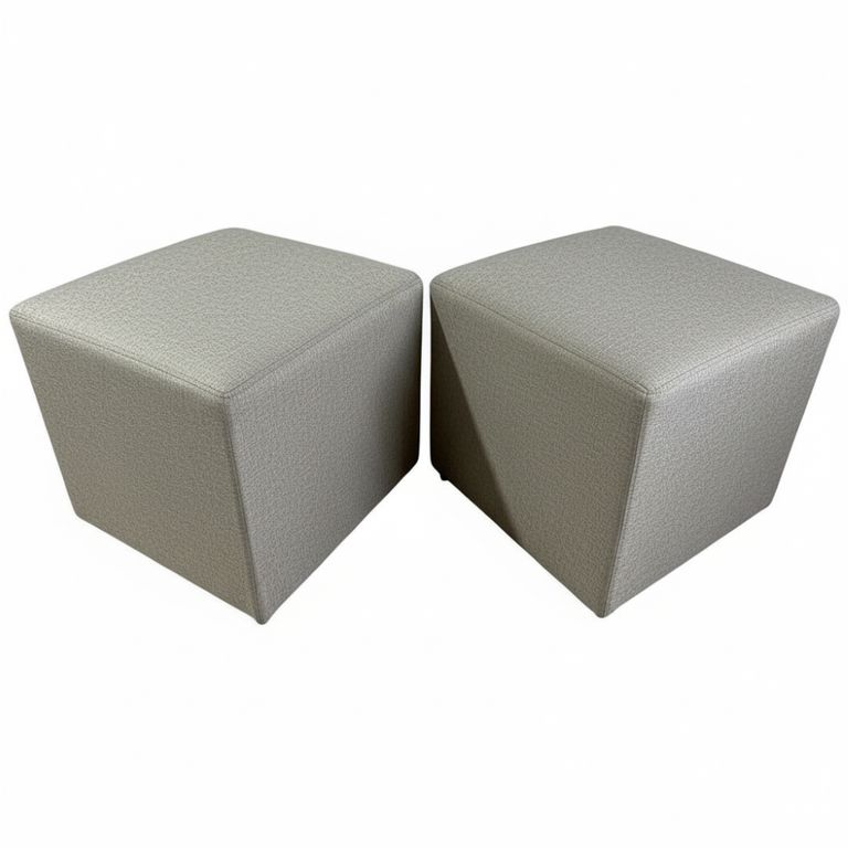PUFF GRIS LINO Gris cemento