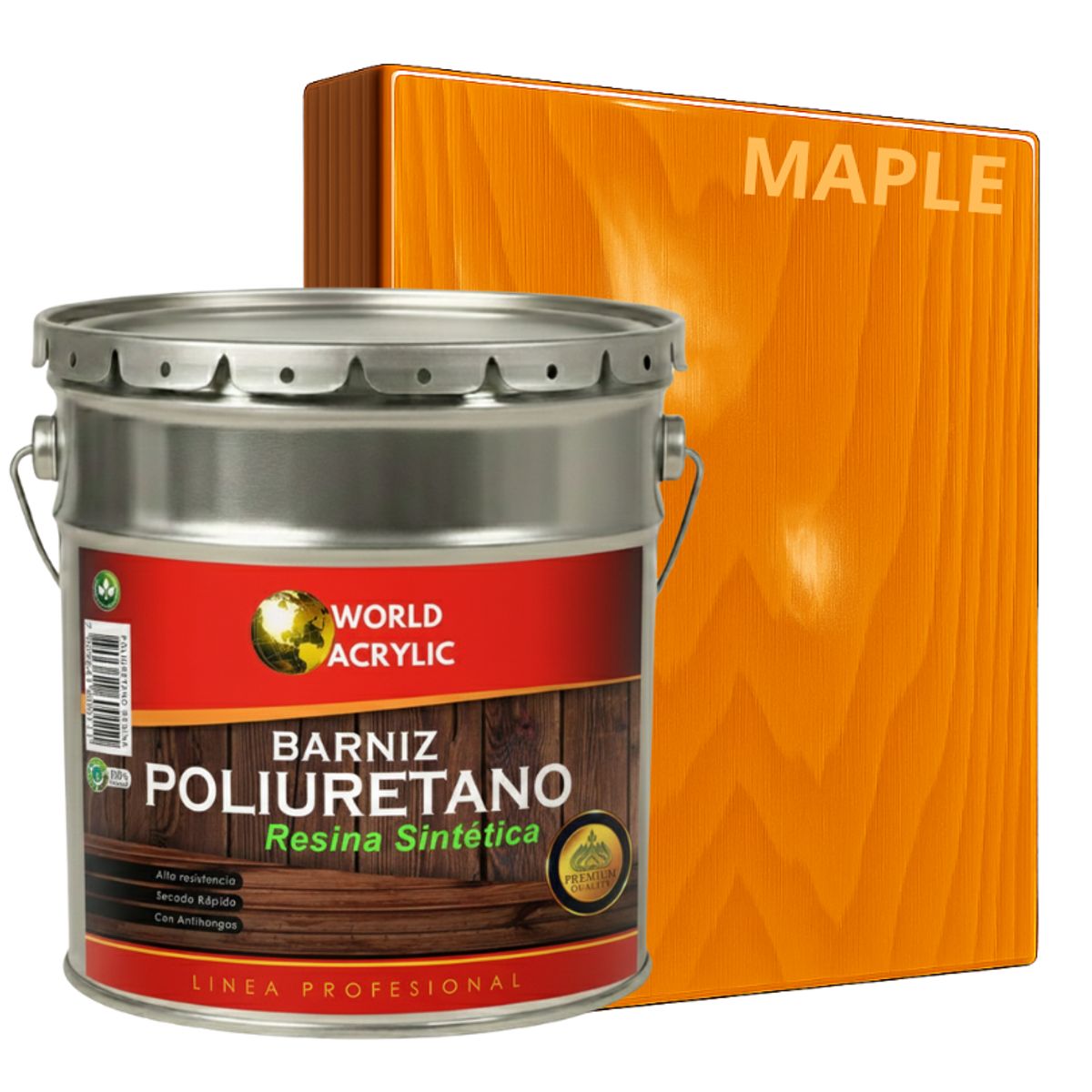 KENT - BARNIZ POLIURETANO 1K SOLVENTE - EXTRABRILLO - TINETA 4G MAPLE