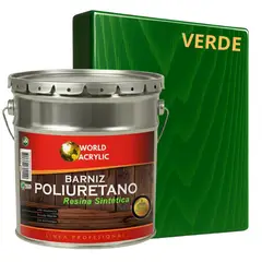 KENT - BARNIZ POLIURETANO 1K SOLVENTE - EXTRABRILLO - TINETA 4G VERDE IMPREGNADO