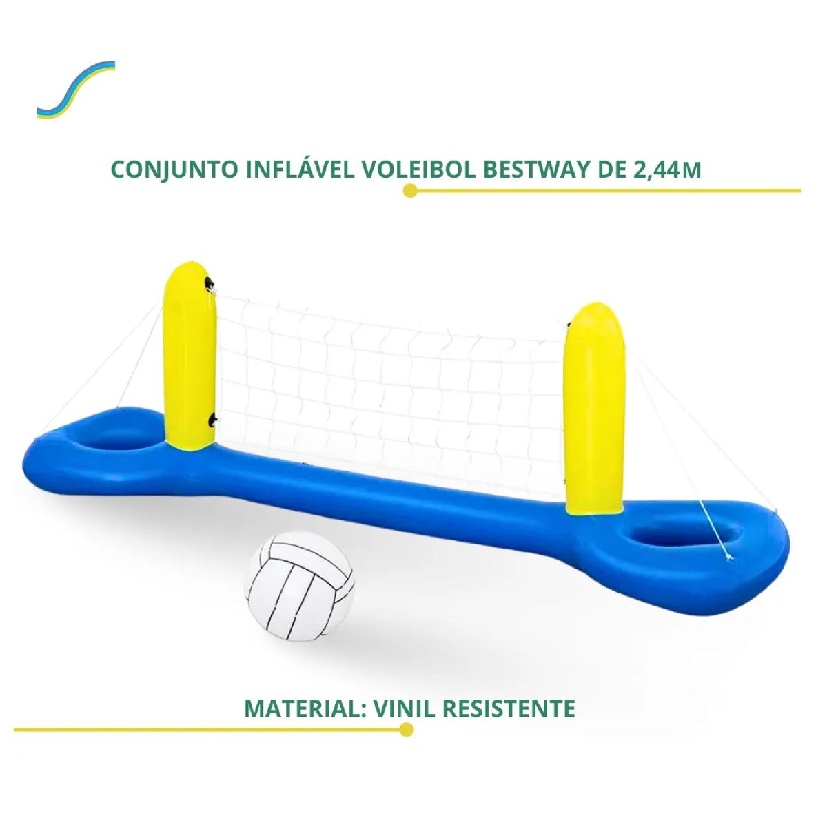 BESTWAY - Set De Voleibol Piscina Inflable Bestway Pelota Y Red 225m