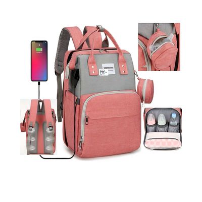 Imagen 2 del producto Mochila pañalera maternal multifuncional 3 en 1