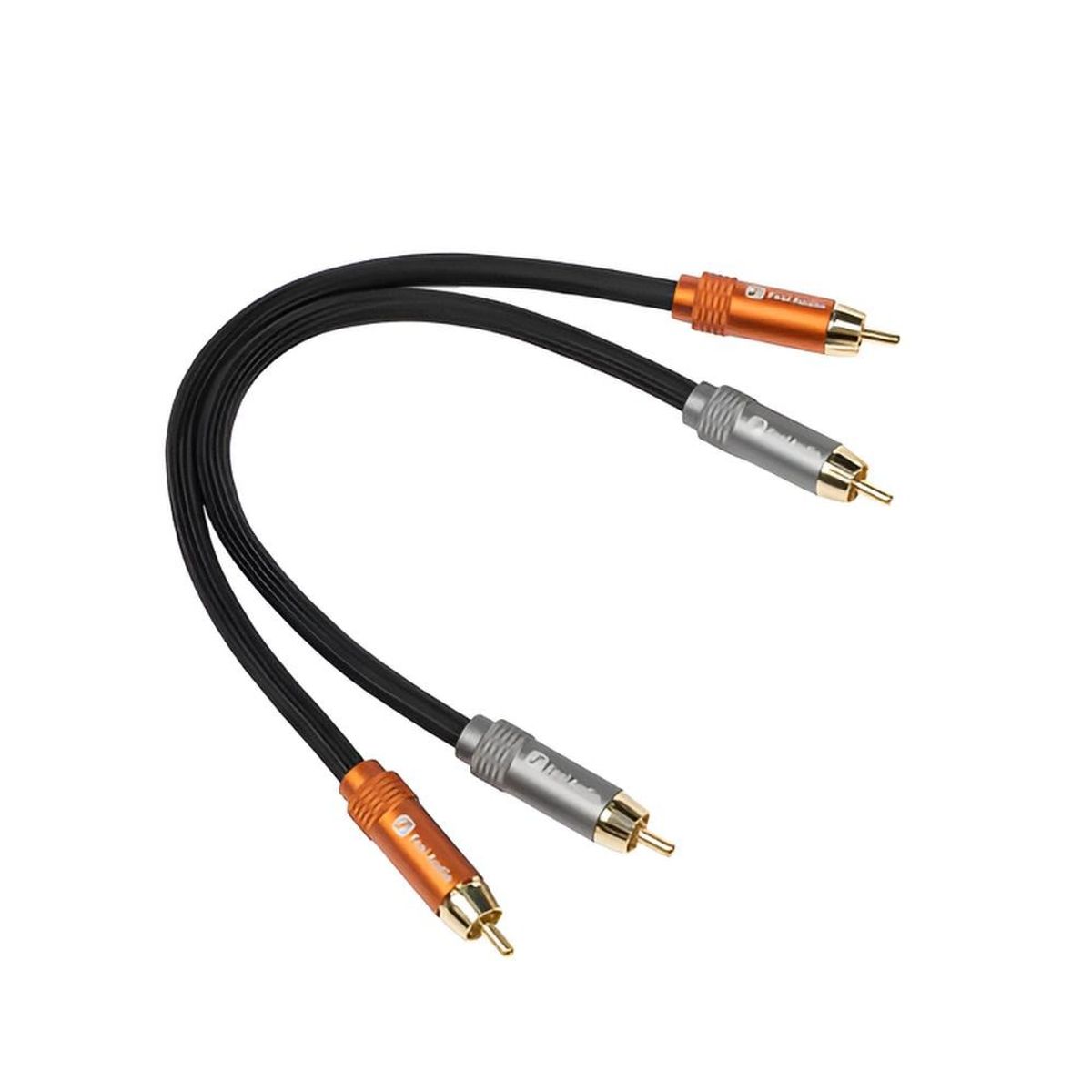 MCI - Par de Cables RCA 30cm para Sistemas de Audio Fosi Audio