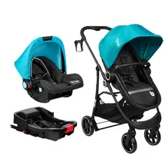 BEBEGLO - Coche Travel System con Base Isofix Oregon RS-13553 Verde