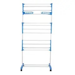 GENERICO - Tendedero Ropa Colgador Pechero Plegable 3 Niveles Blanco