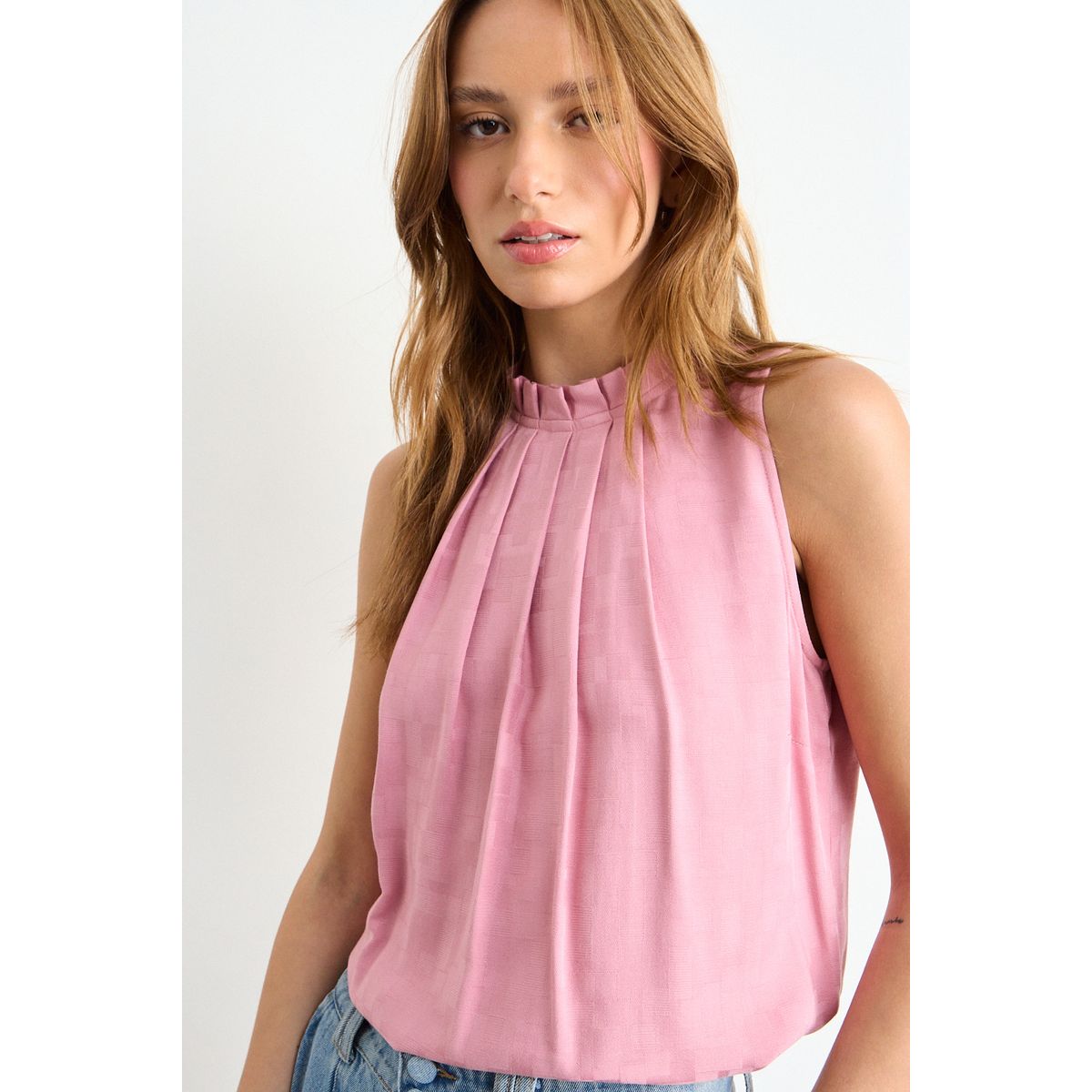 IO - Blusa Lisa Mujer Rosa Io
