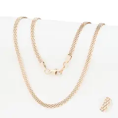 GENERICO - Cadena Oro Laminado 18k Tejido Chinesca 4mm65cm broche langosta