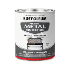 RUST OLEUM - Pintura Metal Protection Negro Brillante 946ml