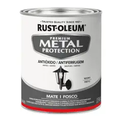 RUST OLEUM - Pintura Metal Protection Negro Mate 946ml