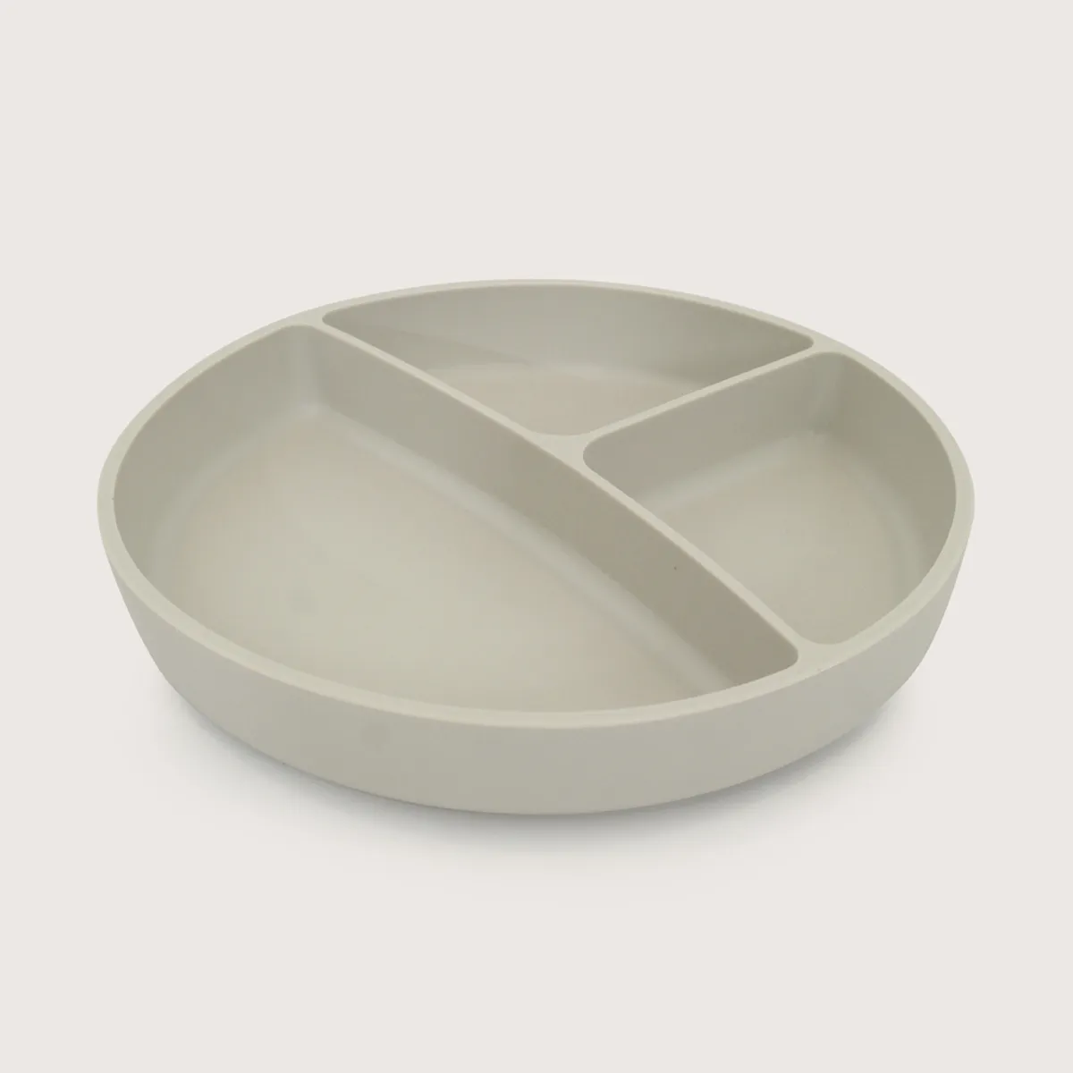 OPALINE - Plato dividido con base antideslizante gris