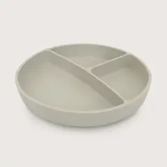 OPALINE - Plato dividido con base antideslizante gris