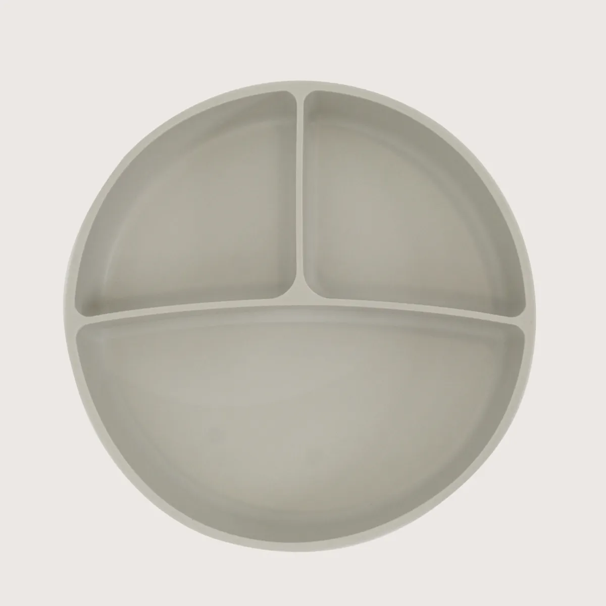 OPALINE - Plato dividido con base antideslizante gris