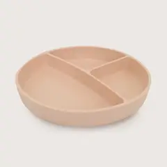 OPALINE - Plato dividido con base antideslizante rosado