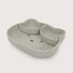 OPALINE - Plato gato con base antideslizate gris