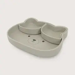 OPALINE - Plato oso con base antideslizante gris