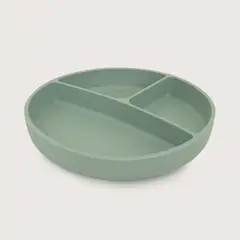 OPALINE - Plato dividido con base antideslizante verde