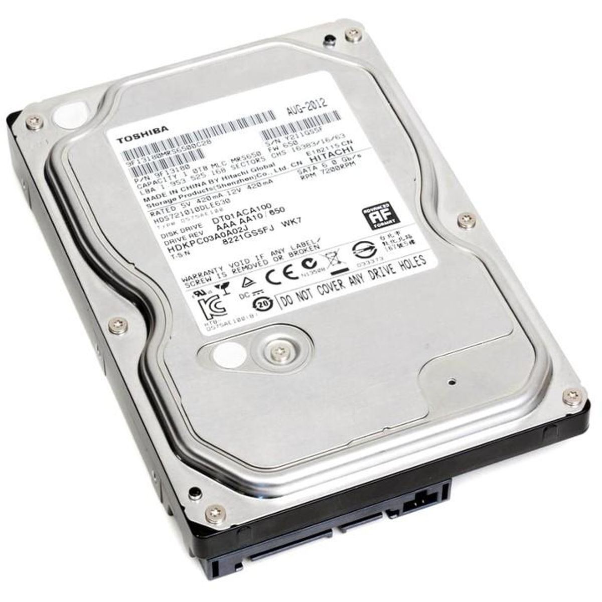 TOSHIBA - Disco Duro Toshiba DT01ACA100 1TB 7200rpm Reacondicionado
