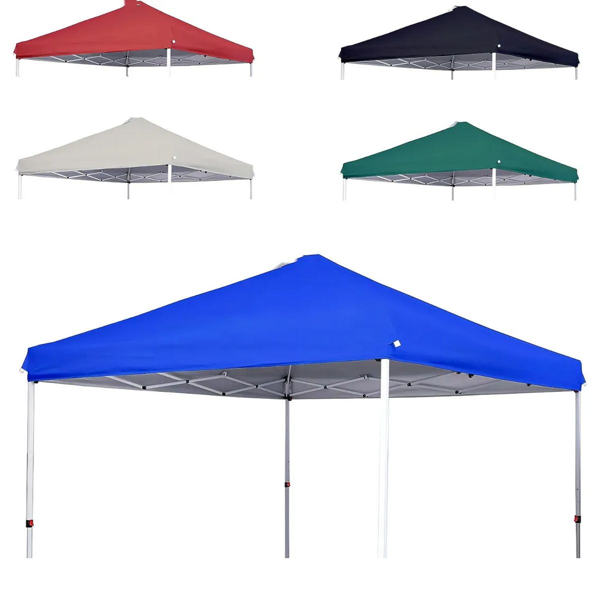 GENERICO - Repuesto Lona Carpa Toldo Plegable 3x3 Mt Filtro Uv Plateado Color Azul no incluye fierro