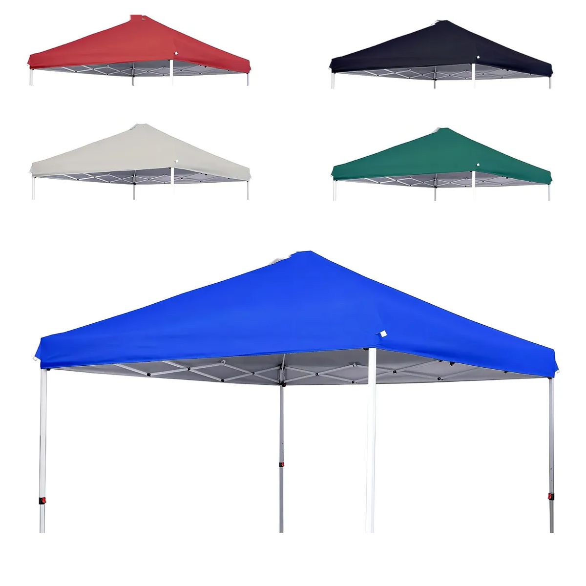 GENERICO - Repuesto Lona Carpa Toldo Plegable 3x3 Mt Filtro Uv Plateado Color Azul no incluye fierro