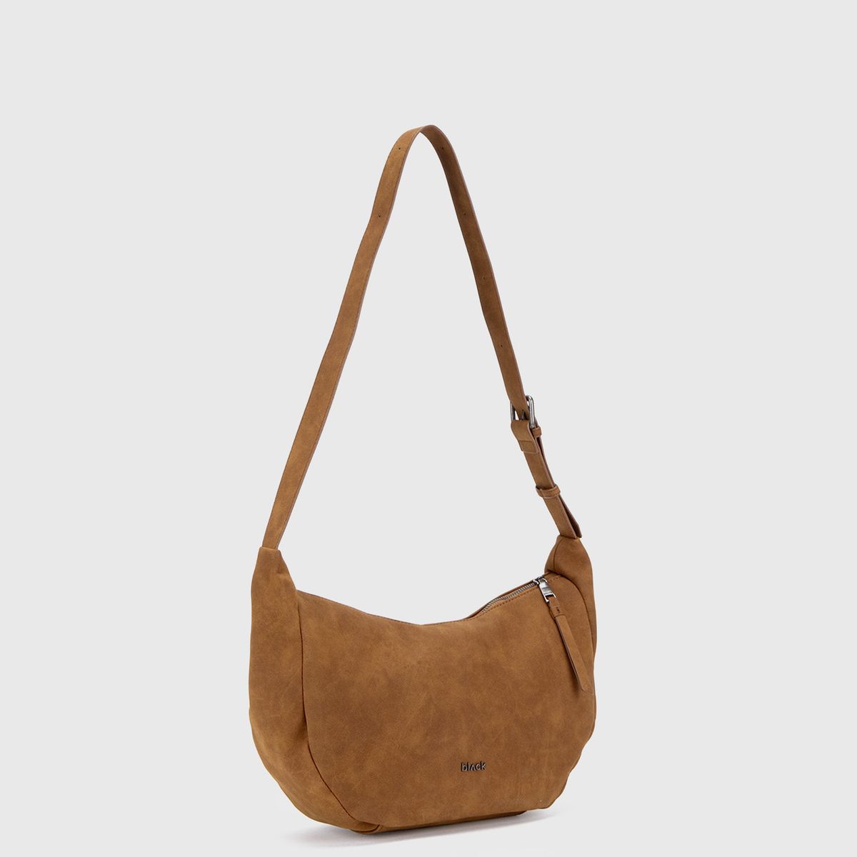 BLACK - Cartera Suede Camel Black Bubba
