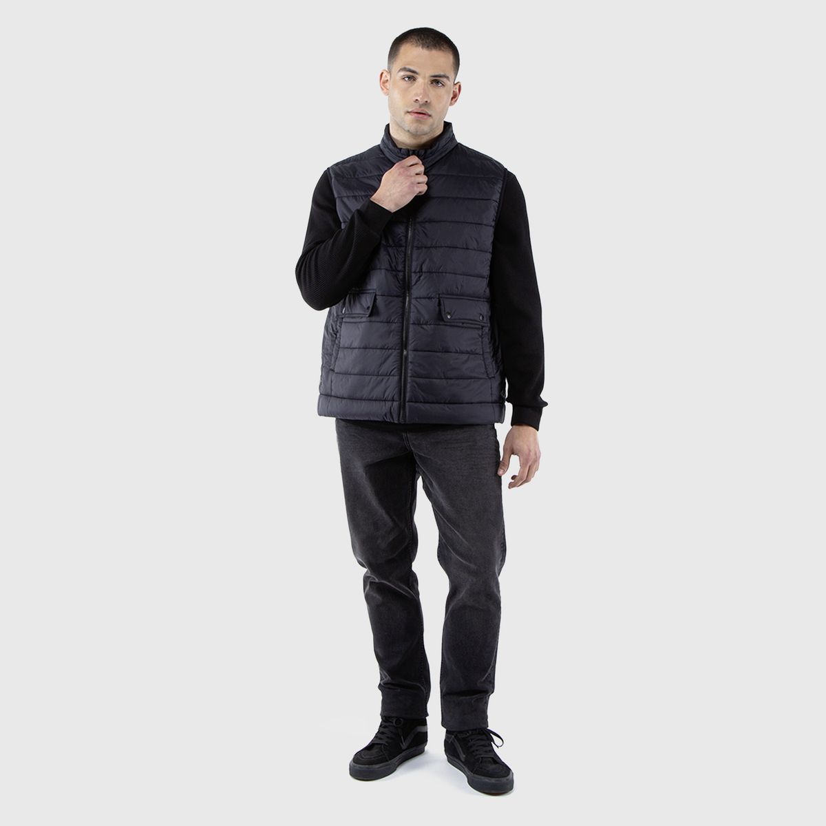 BLACK - Parka Sin Manga Black Black Bubba