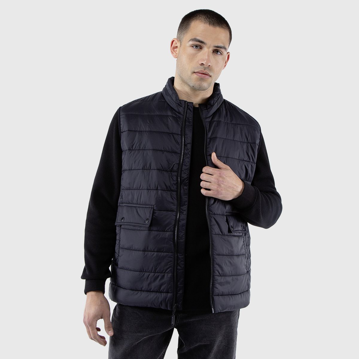 BLACK - Parka Sin Manga Black Black Bubba