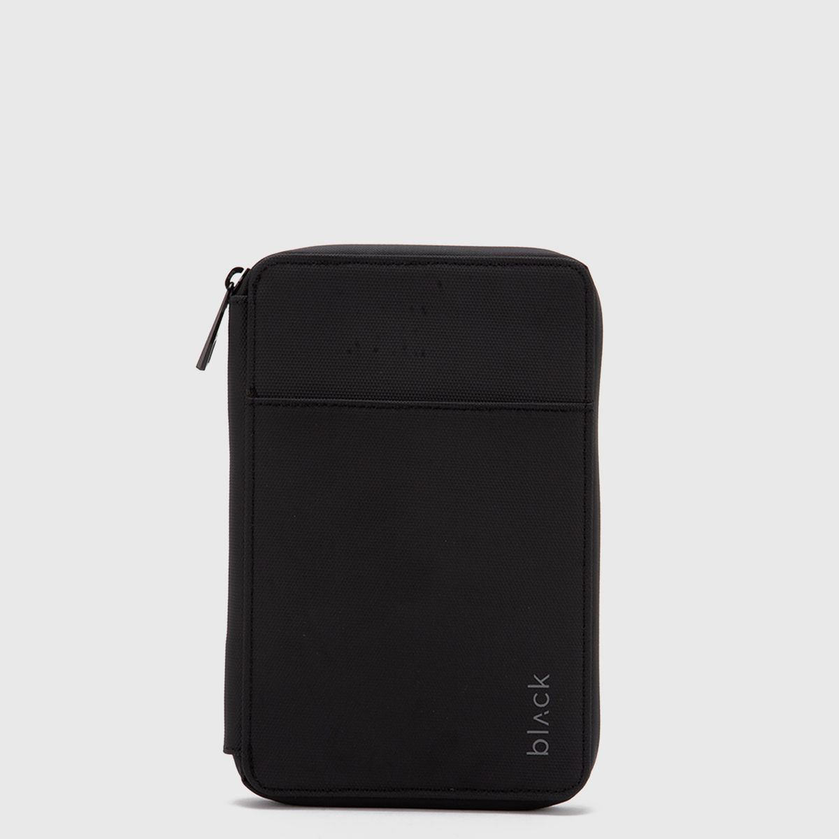 BLACK - Passport Holder Travel Transit Black Black Bubba