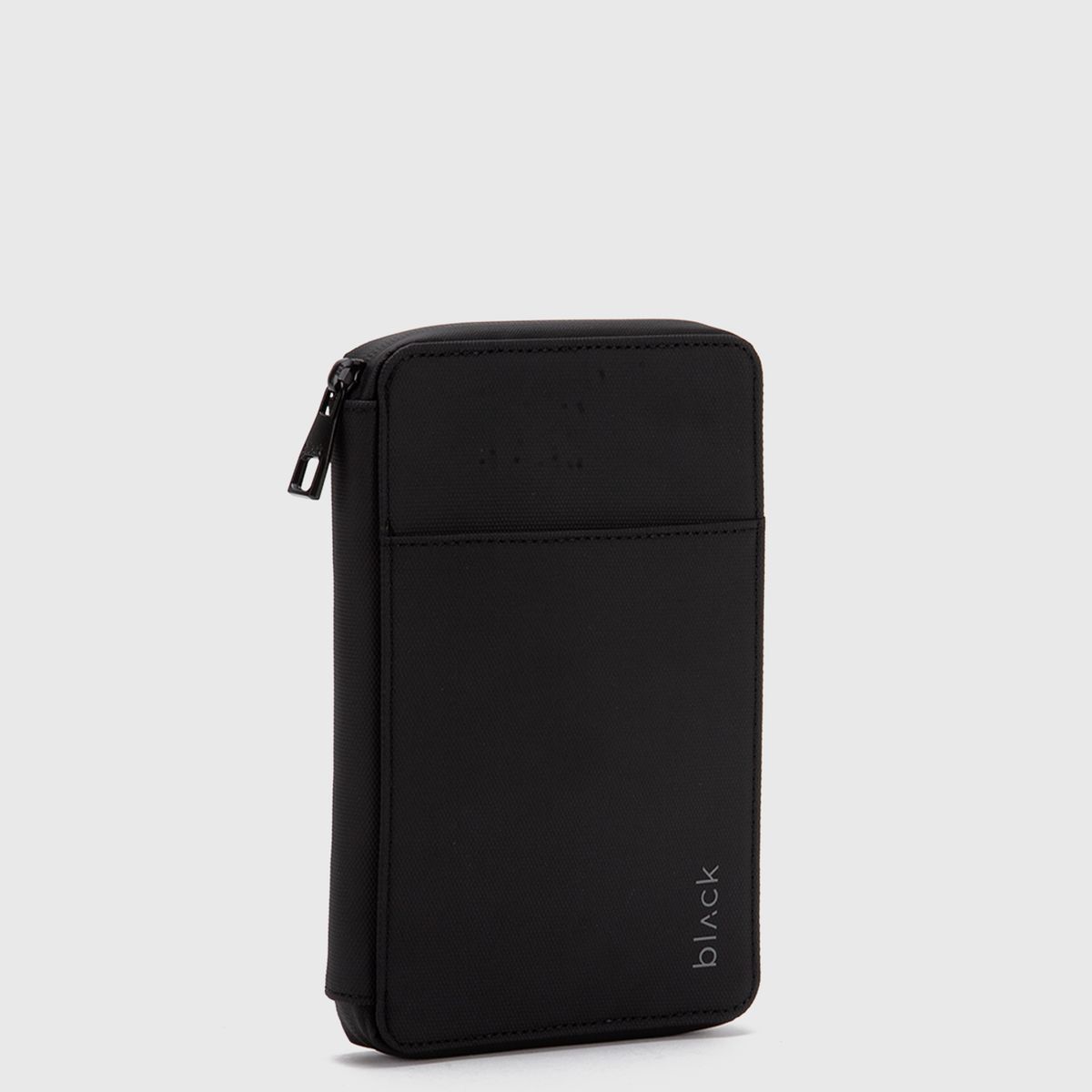 BLACK - Passport Holder Travel Transit Black Black Bubba