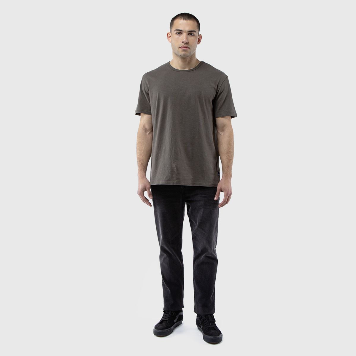 BLACK - Polera Slub Cotton Militar Black Bubba