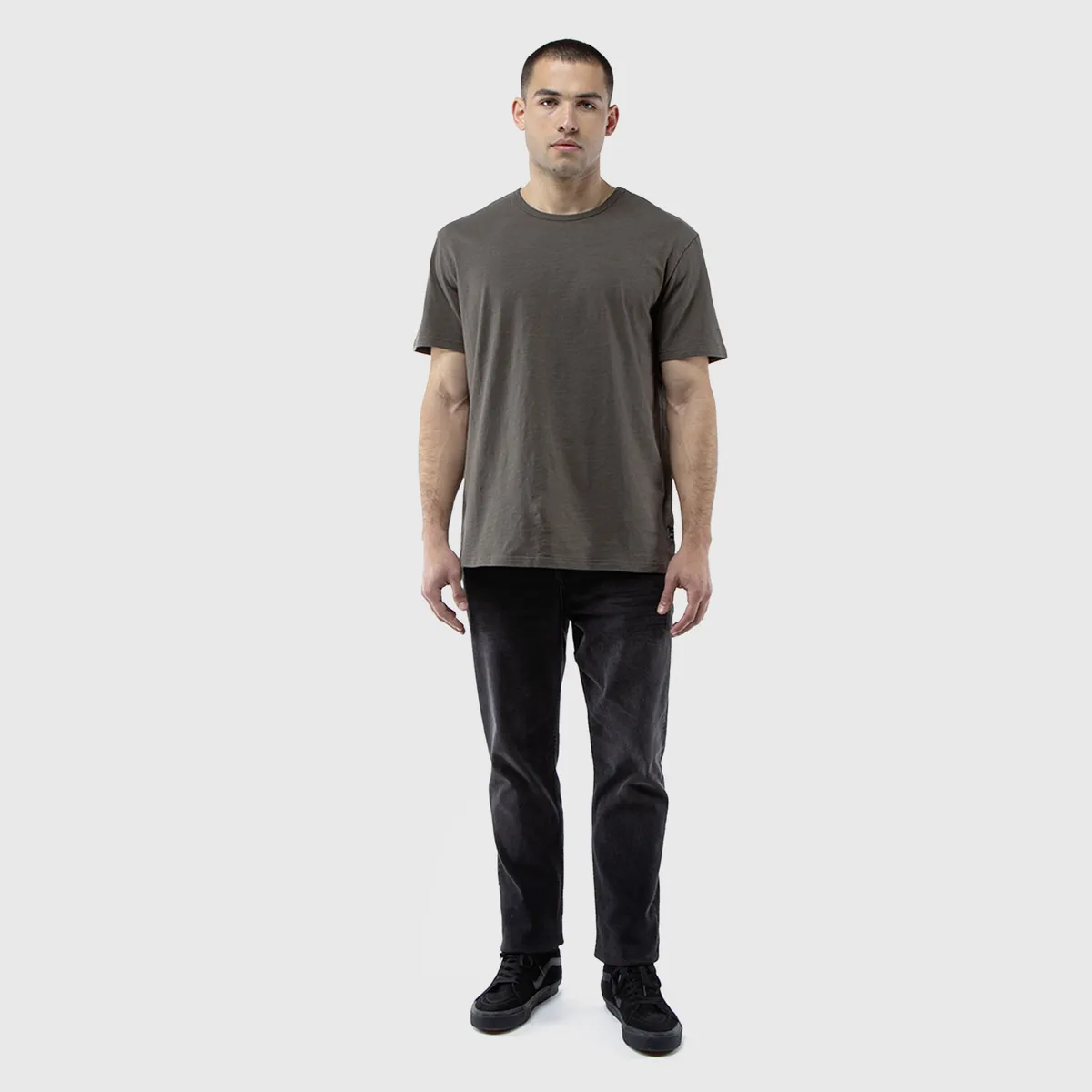 BLACK - Polera Slub Cotton Militar Black Bubba