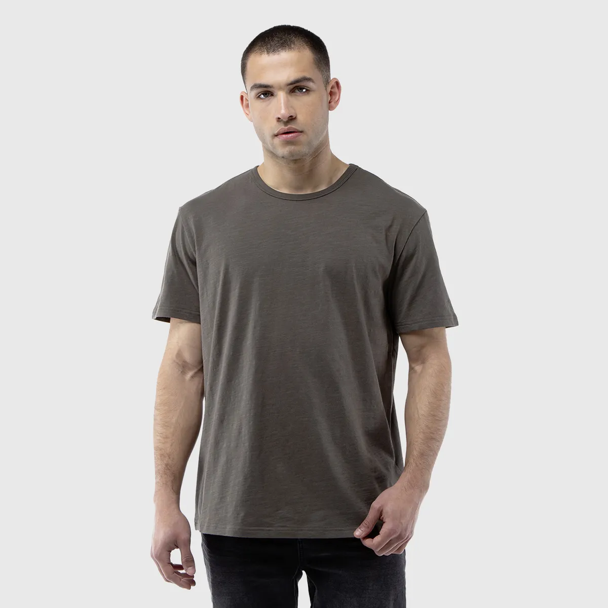 BLACK - Polera Slub Cotton Militar Black Bubba
