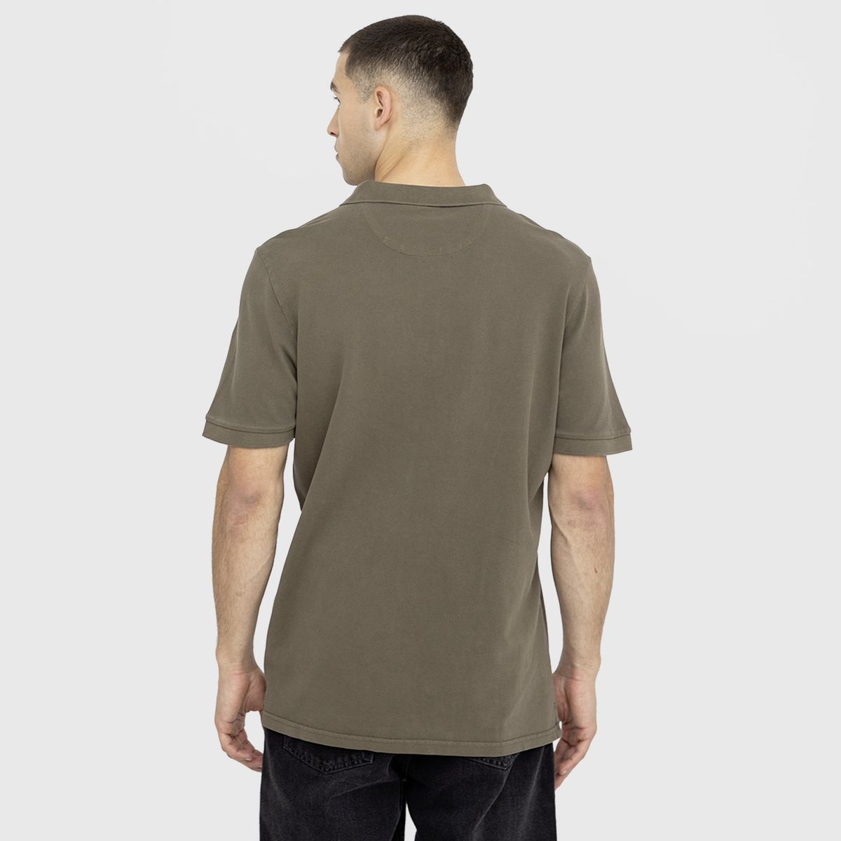 BLACK - Polera Polo Pique Cafe Oscuro Black Bubba
