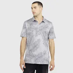 BLACK BUBBA - Polera Golf Gris