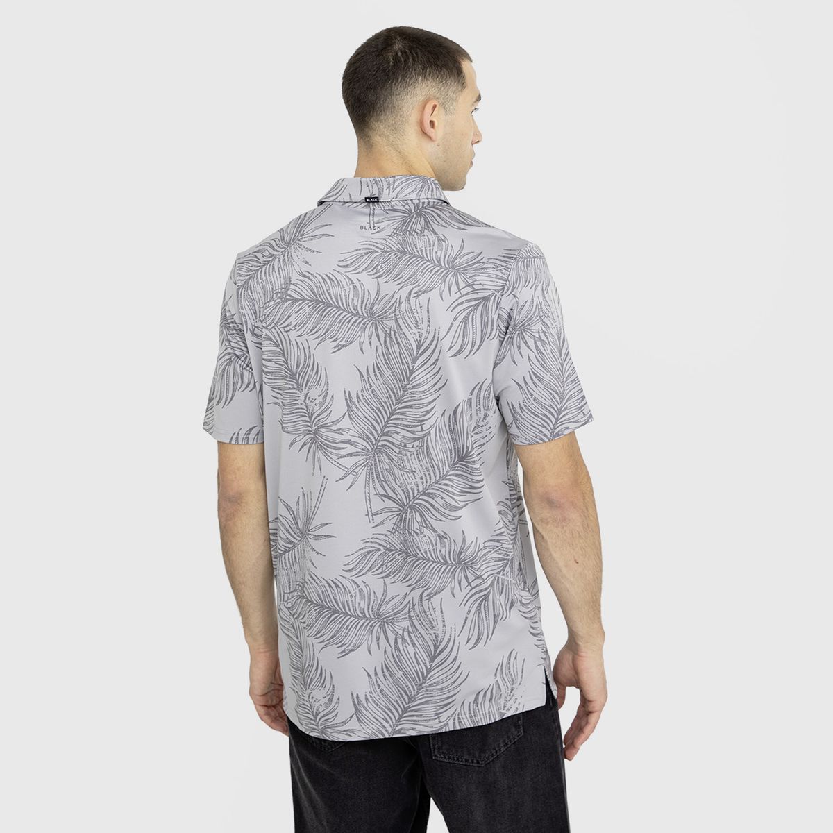 BLACK - Polera Golf Gris Black Bubba