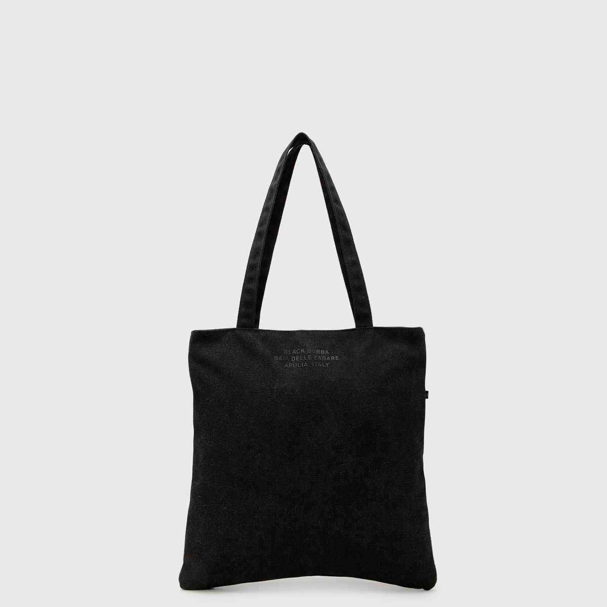 BLACK - Bolso Tote Basic Canvas Grey Black Bubba