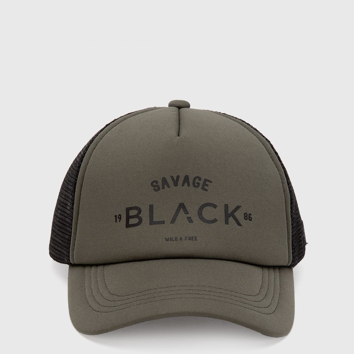 BLACK - Jockey Trucker Savage Moss Black Bubba