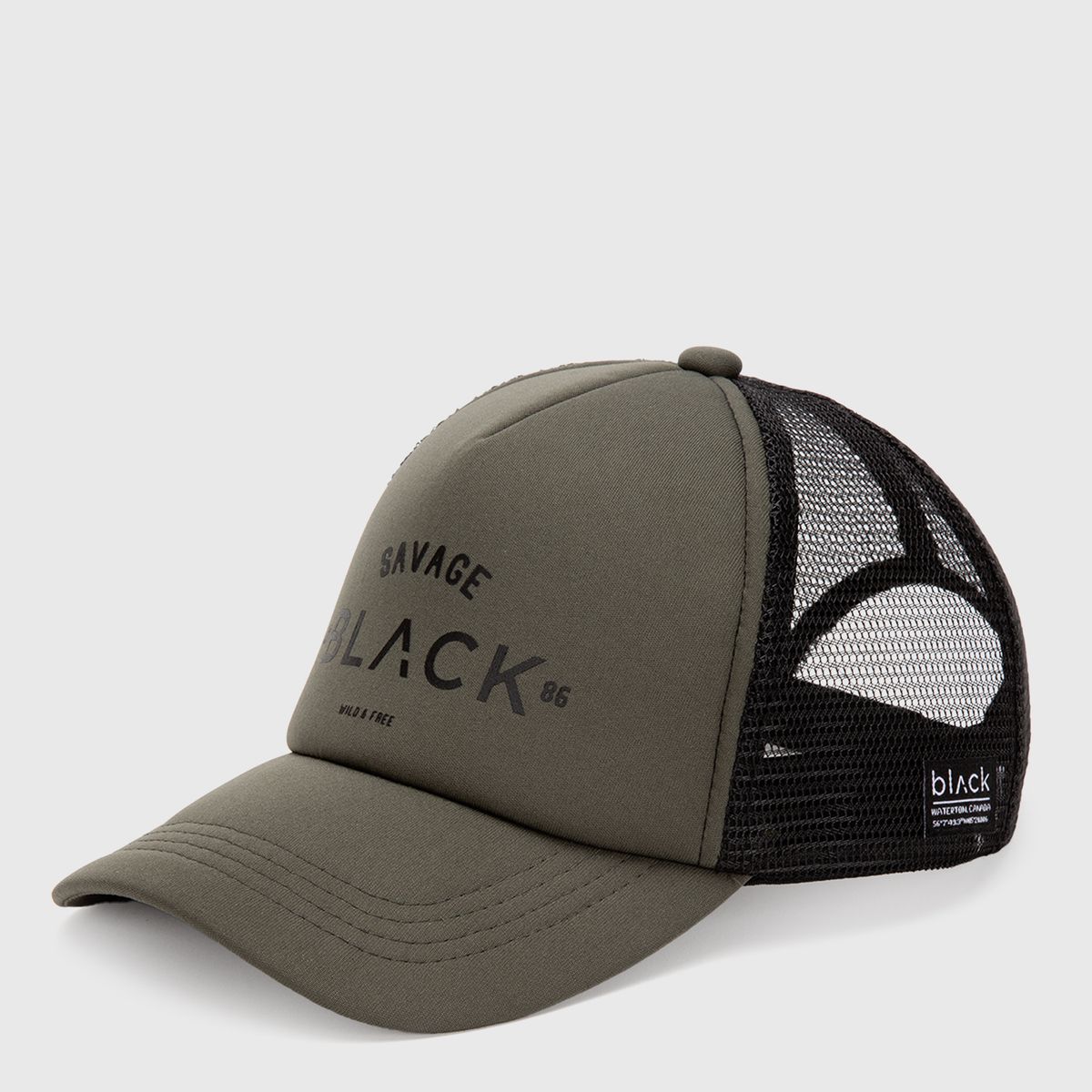 BLACK - Jockey Trucker Savage Moss Black Bubba