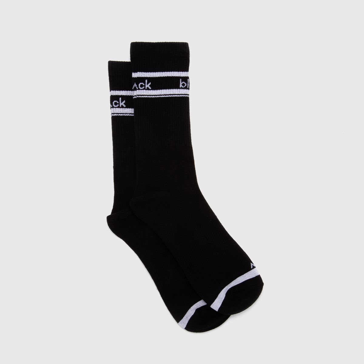 BLACK - Calcetin Blanco Black Bubba