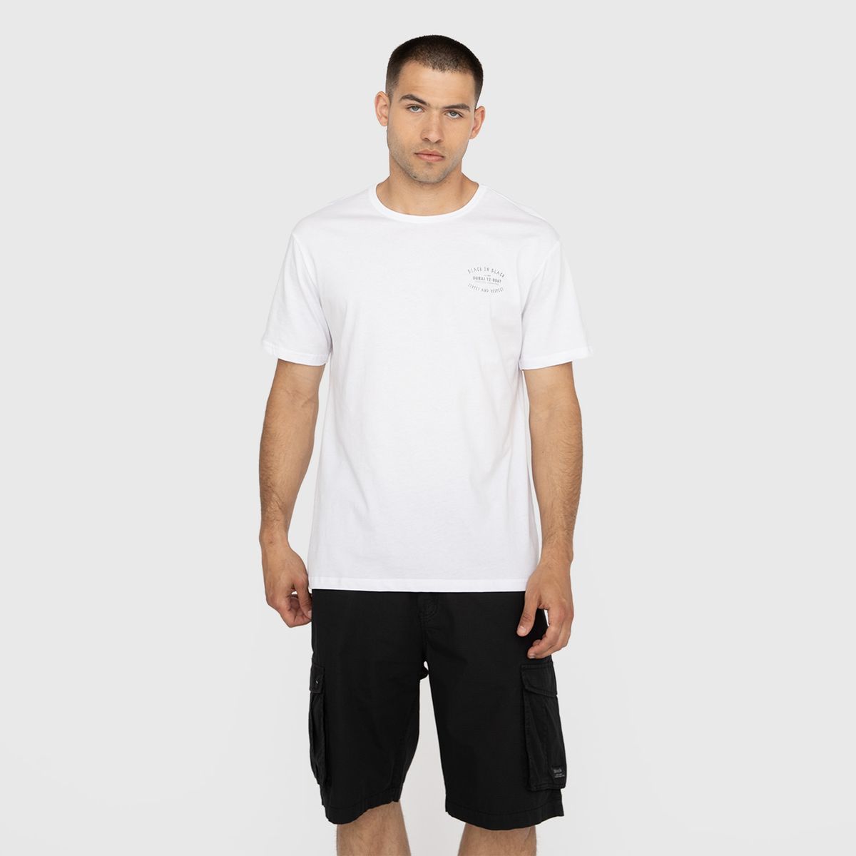 BLACK BUBBA - Polera Street White Black Bubba