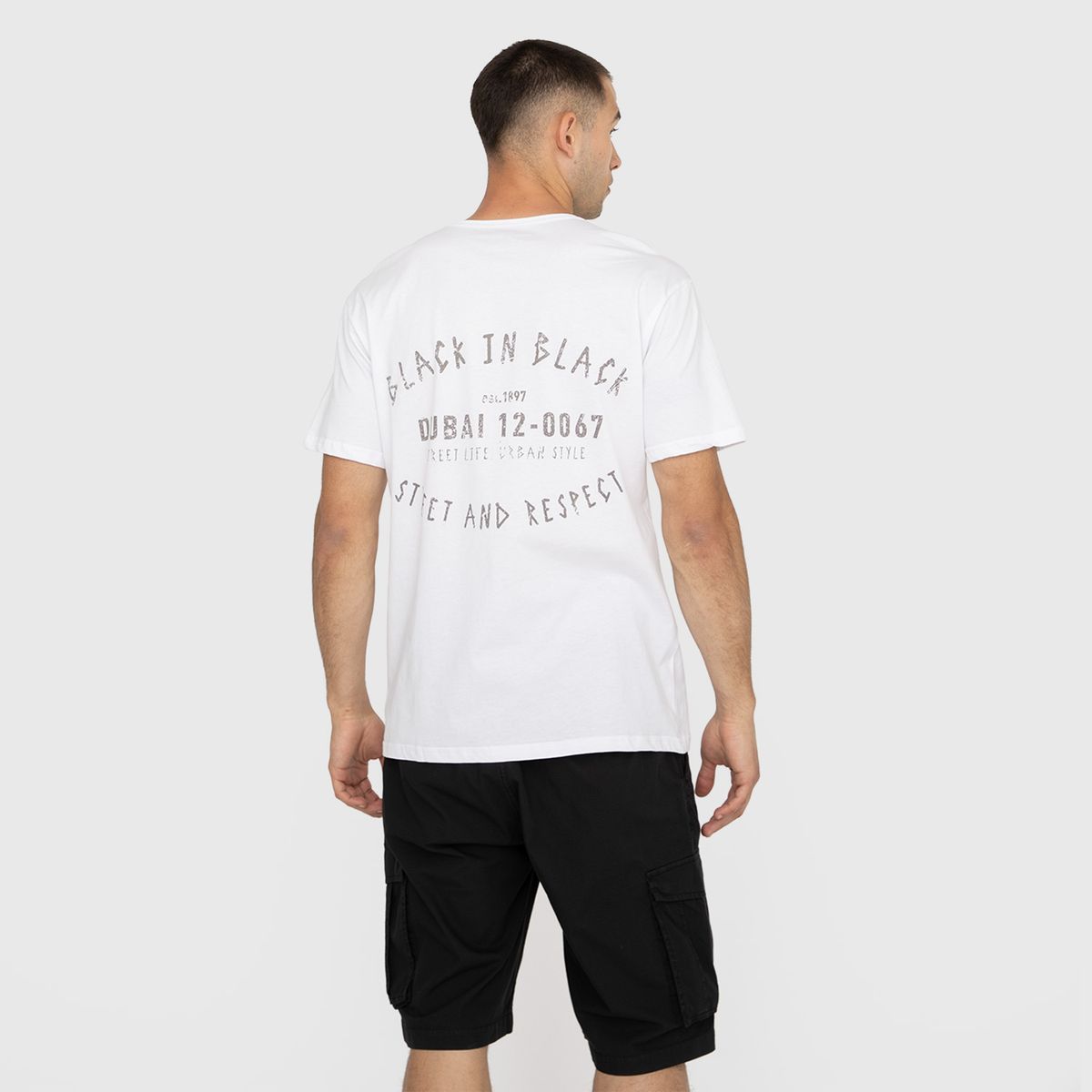 BLACK BUBBA - Polera Street White Black Bubba