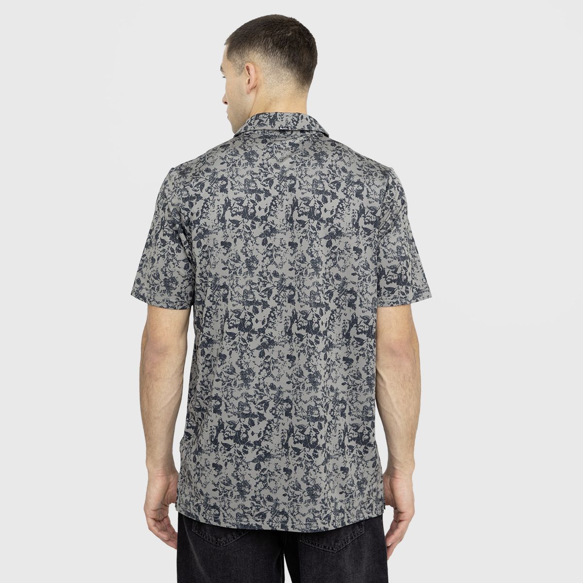 BLACK - Polera Golf Gris Oscuro Black Bubba