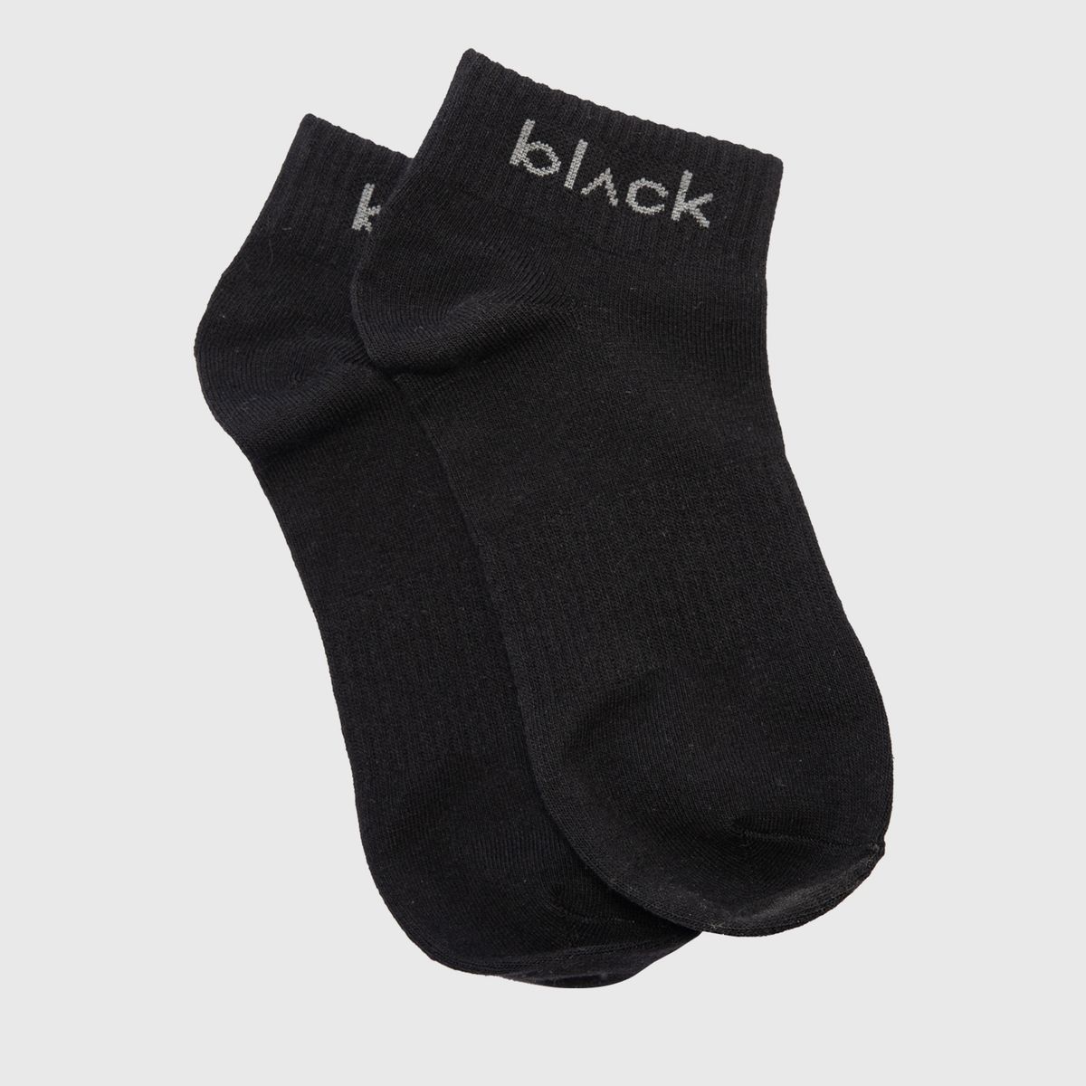 BLACK - Short Socks Line Stretch Black Black Bubba
