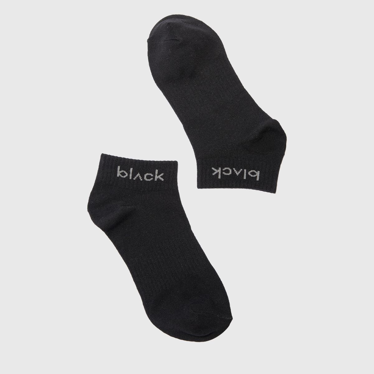 BLACK - Short Socks Line Stretch Black Black Bubba