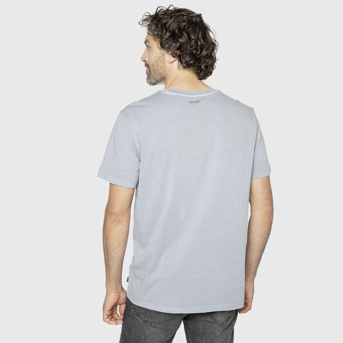 BLACK - Tee Iconic Light Grey Black Bubba
