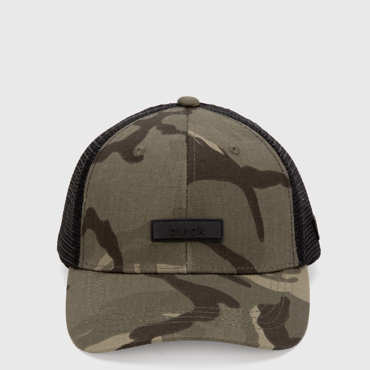 BLACK - Jockey Trucker Gum Camo Black Bubba