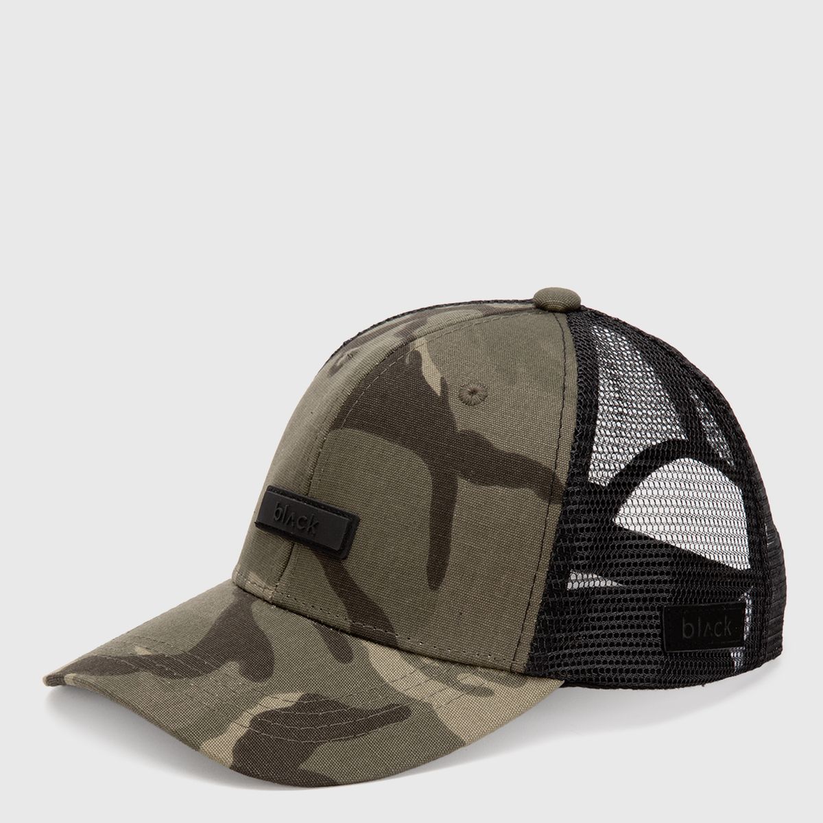 BLACK - Jockey Trucker Gum Camo Black Bubba