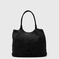 Tote Raffia Black Bubba